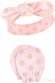 img 1 attached to 🎀 Hudson Baby Headband Scratch Set: 6 Essential Hair Care and Accessories