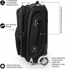 img 3 attached to 21-дюймовый дорожный чемодан NFL с ручной кладью