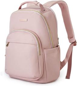 img 4 attached to Laptop Backpack For Women Work Travel Backpacks Laptop LIGHT FLIGHT Bookbag Back Pack Fits 15