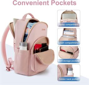 img 3 attached to Laptop Backpack For Women Work Travel Backpacks Laptop LIGHT FLIGHT Bookbag Back Pack Fits 15