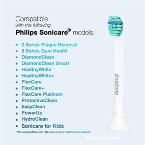 img 3 attached to 🦷 Enhance Your Oral Care Routine with Brushmo Replacement Toothbrush - Compatible with Sonicare