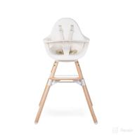 🪑 childhome evolu one.80° high chair: swivel, portable & adjustable baby high chair with sleek modern design and beechwood legs logo