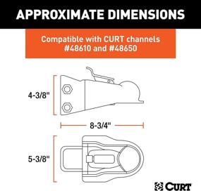 img 3 attached to CURT 25330 Channel-Mount Adjustable Trailer Coupler: 2-5/16-Inch Hitch Ball, 14,000 lbs, Black - Ultimate Towing Versatility