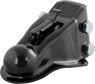 curt 25330 channel-mount adjustable trailer coupler: 2-5/16-inch hitch ball, 14,000 lbs, black - ultimate towing versatility logo