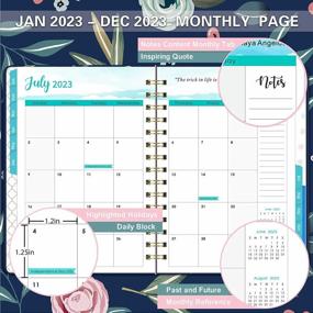 img 2 attached to 2023 Planner - 2023 Planner Weekly Monthly From January 2023 - December 2023, 6.4"X 8.5", Planner 2023 With Elastic Closure, Coated Tabs, Inner Pocket
