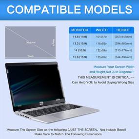 img 3 attached to Protect Your Privacy And Your Eyes With Our 13.3" Anti-Glare Laptop Screen Filter, Compatible With Dell, HP, ASUS, Acer, Lenovo And More!