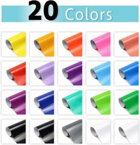 img 3 attached to 20Pcs Adhesive Vinyl Sheets For Cricut And Silhouette Cameo Machines, Permanent 12X12 Craft Vinyl For Cups, Mugs, Windows Decoration & DIY Projects