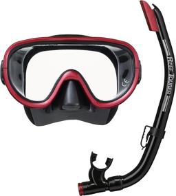 img 4 attached to Single-Window Snorkel Mask & Set For Adults By Reef Tourer - Perfect For Your Next Snorkeling Adventure!