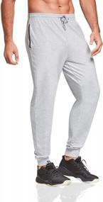 img 4 attached to Cotton Joggers For Men: OGEENIER Sweatpants With Pockets, Ideal For Running, Training And Daily Wear