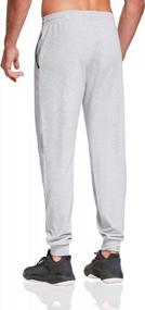 img 2 attached to Cotton Joggers For Men: OGEENIER Sweatpants With Pockets, Ideal For Running, Training And Daily Wear