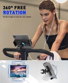 img 1 attached to Universal Tablet Holder Mount For Bike, Stroller, Treadmill, And Mic Stand - Compatible With IPad Pro/Air/Mini, Galaxy Tab, And More 4.7-13" Devices
