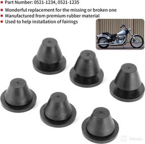 img 3 attached to Aukson Grommets 0521‑1235 Motorcycle Accessory