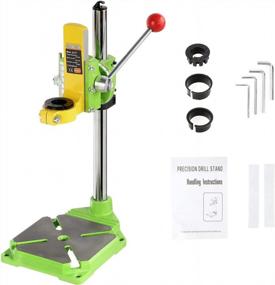 img 4 attached to BEAMNOVA Benchtop Drill Press Stand Industrial Kit With 90 Degree Clamp And Tool Holder For Hand Drill Workbenches, Perfect For Repair And DIY Projects