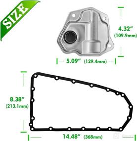 img 1 attached to 🔧 Engine Dancer CVT Transmission Filter and Gasket | Compatible with Caliber Compass Patriot Lancer Outlander Altima 2018-2020 | Part Numbers: 31728-1XF02, 5191890AA, 31728-1XF03 | Includes Bolts and Oil Pan for Enhanced Performance