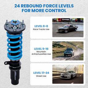 img 3 attached to Adjustable Coilover Suspension Kit For BMW E46 316I 318D 320I, 323I 325I 328I 330I 1998-2006 - Upgraded Shock Absorber With Adjustable Damper For Enhanced Suspension Amortiguador