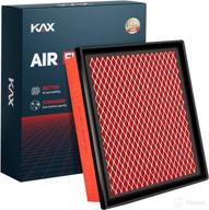 🔍 kax engine air filter, gaf001 (ca10755) - 200% longer life - replacement air filter for sienna, highlander, camry, avalon, es350, nx200t, nx300, rx350, rx350l, durango, grand cherokee логотип