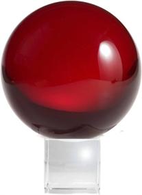 img 3 attached to Enhance Your Meditative Practice With Amlong Crystal Meditation Ball In Red- 80Mm Size With Complimentary Crystal Stand
