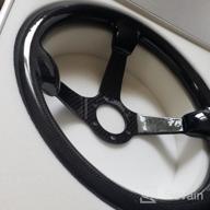img 1 attached to Carbon Fiber Racing Steering Wheel By Hiwowsport review by Tiarik Gonzalez