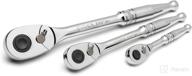 🔧 sata 3-piece quick-release ratchet set: teardrop head, full-polished chrome handle - st14901u логотип