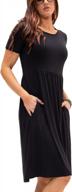 stylish and functional: devops women's short sleeve t-shirt swing dress with pockets логотип