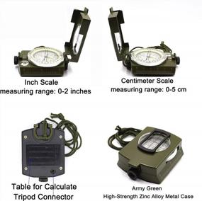 img 2 attached to Military Grade DETUCK Compass W/ Night Fluorescence, Impact Resistant & Waterproof - Perfect For Hiking, Camping, Hunting & Backpacking!