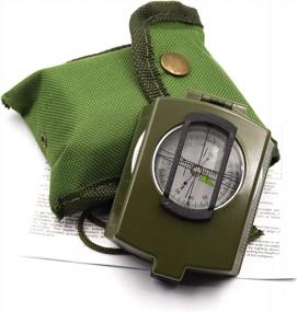img 4 attached to Military Grade DETUCK Compass W/ Night Fluorescence, Impact Resistant & Waterproof - Perfect For Hiking, Camping, Hunting & Backpacking!