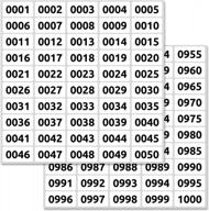 легко организуйте инвентарь с помощью наклеек с последовательными номерами от 1 до 1000 (1,5 "x 0,75") логотип