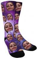 customized photo socks for men and women - personalize with your unique funny face picture логотип