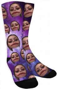 img 4 attached to Customized Photo Socks For Men And Women - Personalize With Your Unique Funny Face Picture