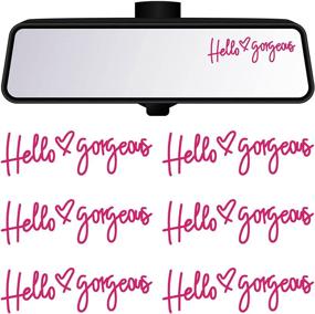 img 4 attached to YLTPAJK Gorgeous Mirror Miniature Sticker Exterior Accessories