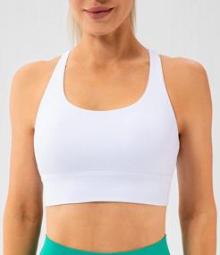 img 3 attached to Experience Comfort And Style With Lavento'S Strappy Sports Bra For Women