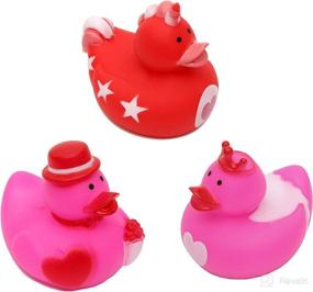 img 3 attached to 🦆 Bulk Pack of 18 Valentine’s Day Rubber Ducks: Mini Size Duckies for Kids, Perfect Classroom Exchange Gift, Valentines Party Favors, Treats & Giveaways