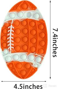 img 1 attached to NUFR Football Baseball Silicone Decompression