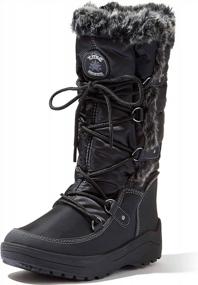 img 4 attached to Women'S Knee-High Water Resistant Fur-Lined Snow Boots - DailyShoes