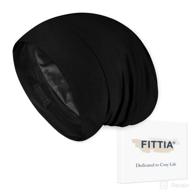 🌙 fittia satin bonnet: enhance your sleep with bamboo silk! logo