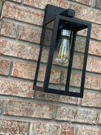 img 1 attached to MAXvolador Waterproof Wall Sconce Light Fixture- Rust Resistant Lantern For Porch With Clear Glass Shade review by Travis Garron