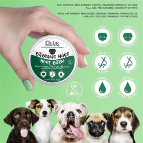 img 3 attached to 🐶 Dulàc 100% Natural Dog Nose Balm: Fragrance-Free Soother for Dry & Cracked Noses - Shea Butter, VIT E, Calendula, Beeswax - Made in Italy Moisturizing and Repairing Cream