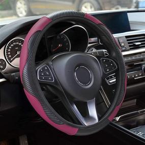 img 4 attached to STEVE YIWU Car Steering Wheel Cover