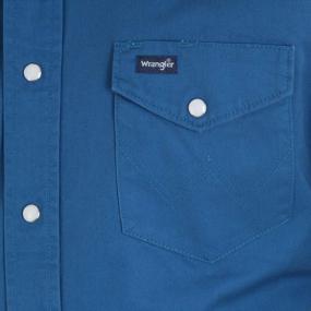 img 1 attached to Wrangler Оригинальная западная рубашка с длинными рукавами X Large для мужчин