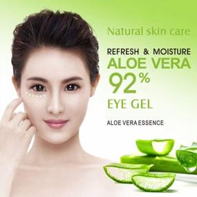 img 3 attached to BIOAQUA Aloe Vera Hydrating Eye Gel Cream Reduces Dark Circles Moisturizes No Eyes Bags Guaranteed 20G