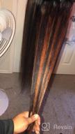 img 1 attached to 100% Unprocessed Brazilian Virgin Hair - Brazilian Straight Human Hair Bundle Deal With Closure In Middle Part - Natural Black Color - 3 Bundles (20", 22", 24") With 18" Closure review by Mitch Warner