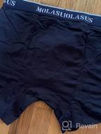 img 1 attached to Molasus Men'S Soft Cotton Boxer Briefs With Open Fly And Tagless Design review by Butros Allen