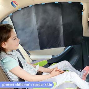 img 2 attached to ZATOOTO Rear Window Covers: Magnetic Sun Shades For Privacy & Sun Protection