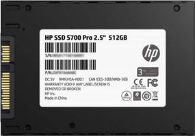 img 1 attached to 💪 Высокопроизводительный HP S700 Pro 512 ГБ SSD - Внутренний твердотельный накопитель SATA III 3D NAND (2AP99AA#ABL)