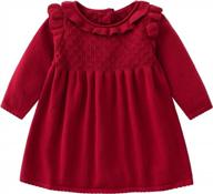 vivobiniya baby girl sweater dress tutu skirt toddler knit princess party clothes for girls logo