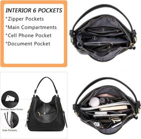 img 2 attached to Realer Handbag Crossbody Womens Shoulder Women's Handbags & Wallets - Hobo Bags