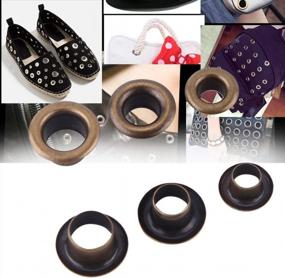 img 2 attached to 100Pcs 6Mm Metal Eyelets Kit With Washers For Leather Craft DIY Sewing