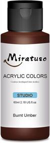 img 4 attached to Non-Toxic Waterproof Burnt Umber Acrylic Paint 60Ml 2Oz - Perfect For Outdoor Crafts, Fabric, Glass, Wood & More | Ideal Gift For Beginners Artist Kids Students