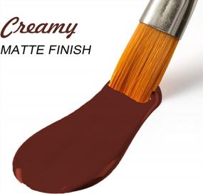 img 3 attached to Non-Toxic Waterproof Burnt Umber Acrylic Paint 60Ml 2Oz - Perfect For Outdoor Crafts, Fabric, Glass, Wood & More | Ideal Gift For Beginners Artist Kids Students