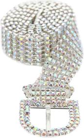img 4 attached to SP Sophia Collection Glitterati Rhinestone Women's Accessories at Belts